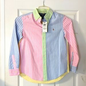 Ralph Lauren M10-12 long sleeve polo shirt